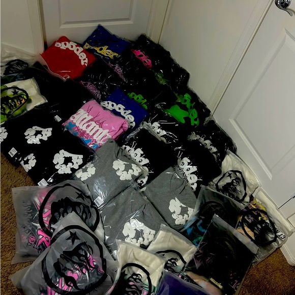 Spider hoodies and hell star shirts